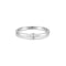 Silver Half Round Cubic Zirconia Ring
